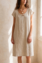 French Antique Linen Chemise Dress