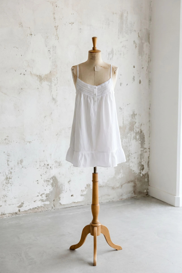 Elsa White Cotton Nightgown