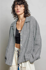 Lightweight Striped Shacket