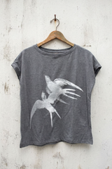 Tee with Two Swallows
