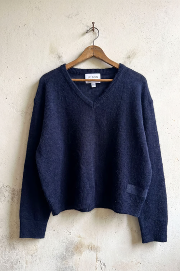 Matthew V-Neck Mohair Sweater