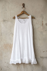 Cotton Dress w/Ruffle