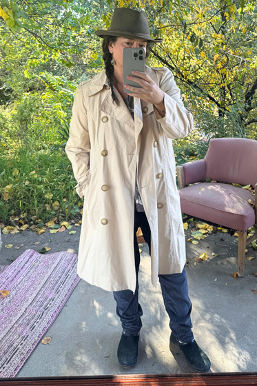 Vintage Entracte Paris Trench Coat