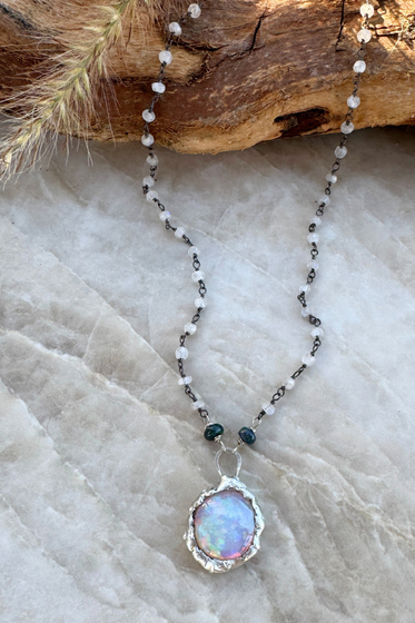 Ethiopian Welo Opal Necklace
