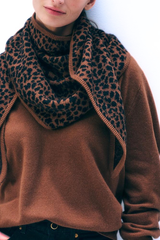 Cashmere Leopard Neckerchief