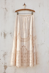 Eyelet Lace Maxi Skirt