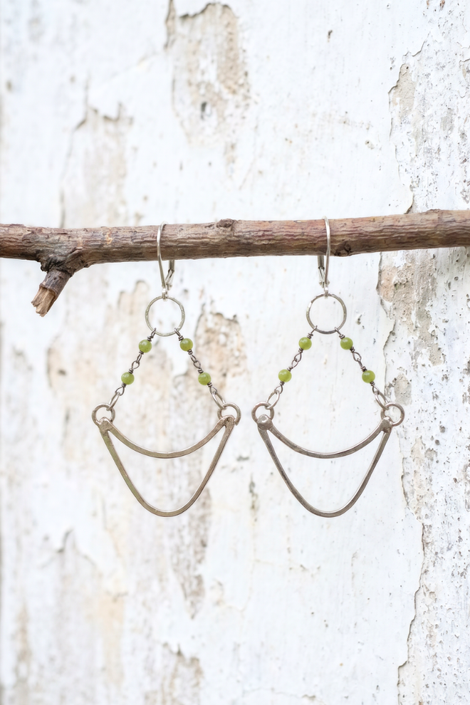 Green Goddess Earrings