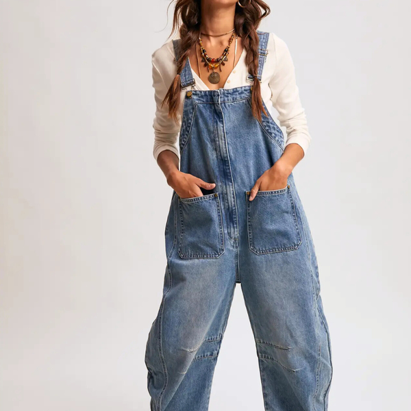 Listicle Western Wide Leg Denim Overalls – Studio Opal Boutique