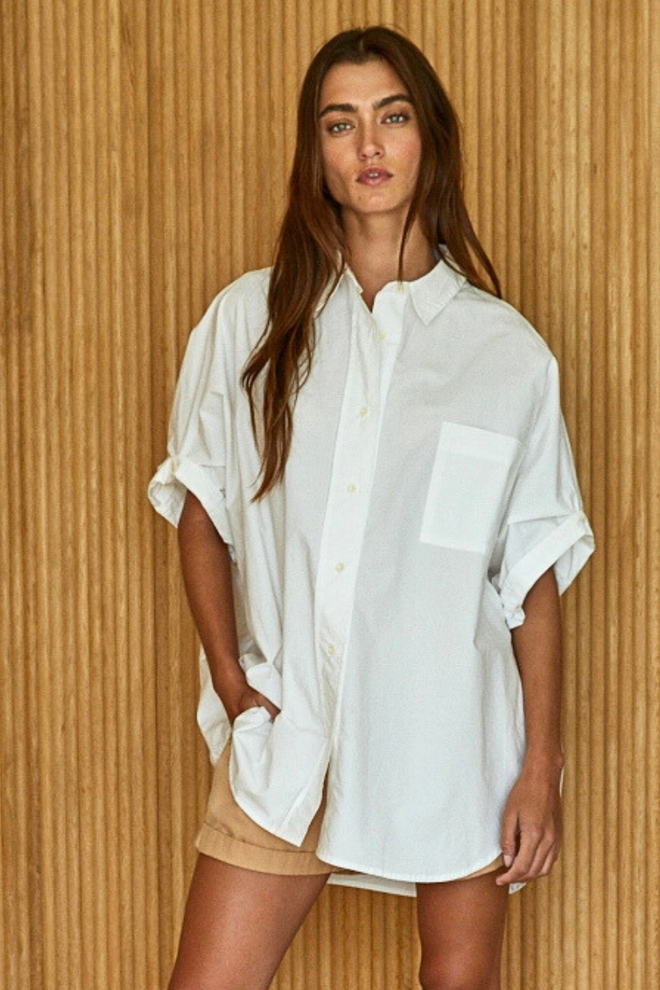 Oversized Hem Shirt