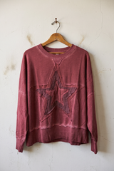 Cotton Terry Star Sweatshirt