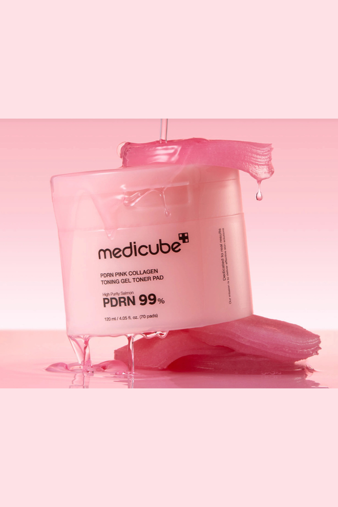 Medicube Pdrn Pink Collagen Toning Gel Toner Pad