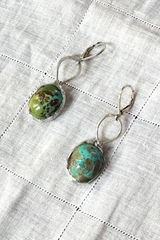 Turquoise Nugget Earrings