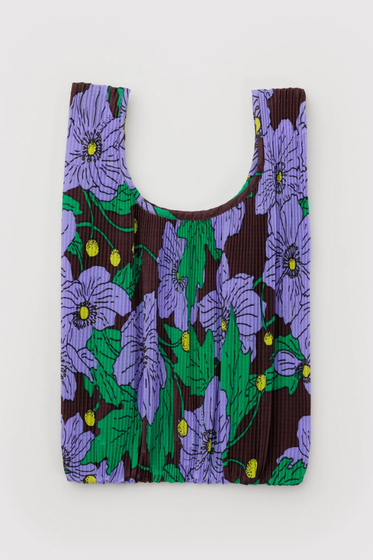 Pleated Baggu Maroon Poppy