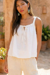 Linen Flowy Tanks