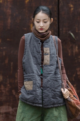 Quilted + Patched Vest