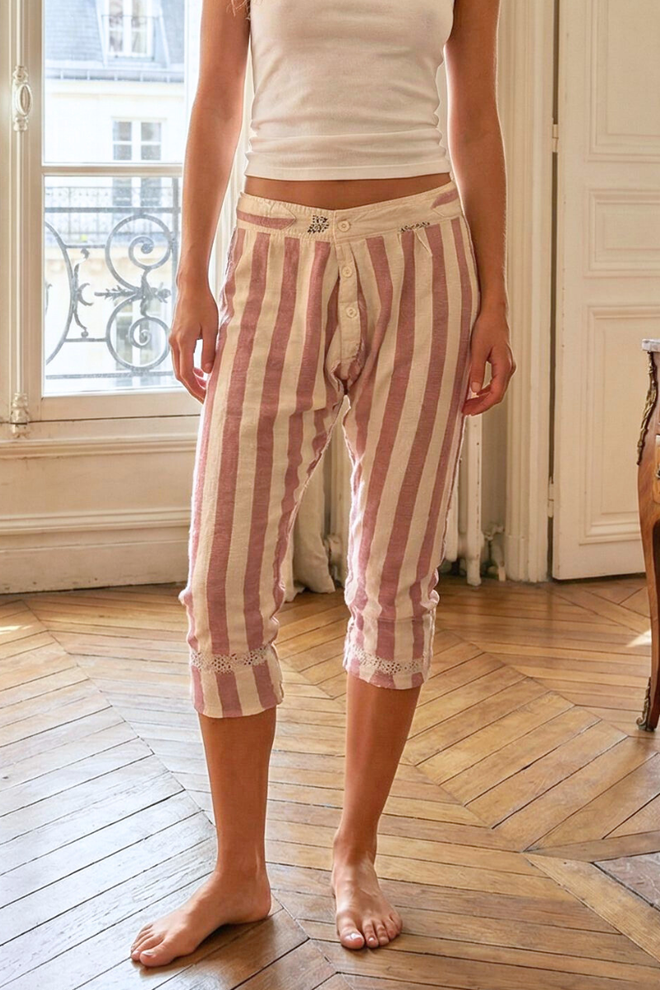 Stripe Underjohns Pants Whistlestop  ❤️Preloved