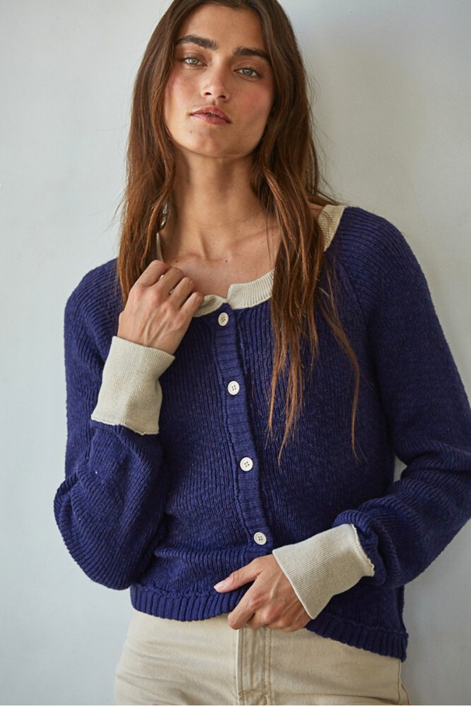 Knit Buttondown Cardigan
