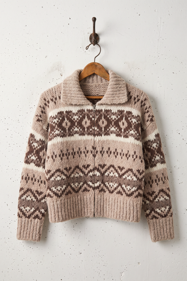 Alpaca Blend Fair  Isle Bomber