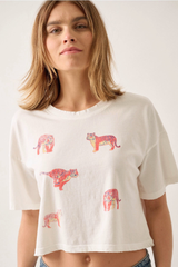 Tiger Distressed  Tee