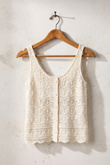 Pointelle Knit Tank