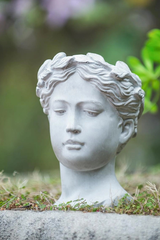 Visage Cement Vase