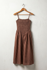 Polka Dot Cotton Smock Dress