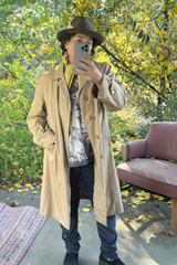 Vintage Man Style Paris Trench Coat
