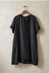 Dress with Mesh Neckline