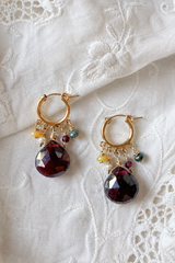 Garnet Burst Earrings