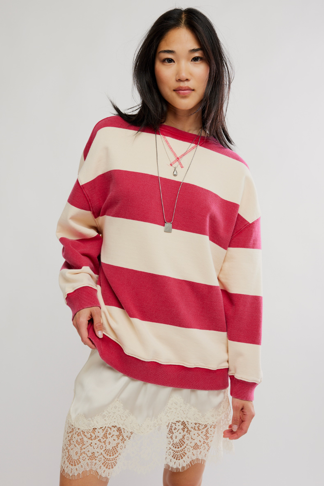 Classic Stripe Crew Wide