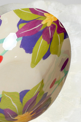 Painterly Floral Ceramic Bowl
