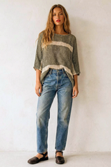 Stripe Crochet Layer