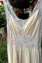 French Vintage Lace Slip Dress, Circa 1928–1934