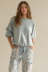 Pointelle Core Sweatshirt