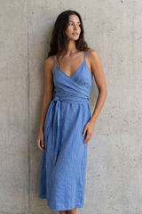 Wrap Linen Dress