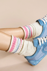 Slub Roll Top Athleisure Crew