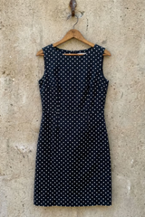 Vintage French Polka Dot Dress