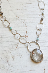 Quartz + Amazonite Necklace