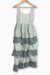 Hand Stitched Check Dress