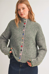 Striped Sweater Cardigan