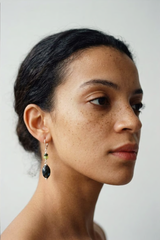 Black Opal Nugget Earring
