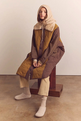 Patch Quilted Coat