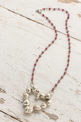 Heart + Garnets Necklace