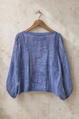 Embroidered Kimono Cardigan