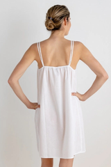 Jenn White Cotton Nightgown