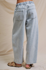 Relaxed Barrel Denim Pants