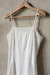 French 1930s Cotton Lace Chemise Dress