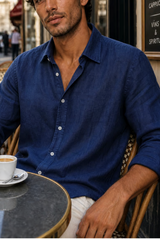 Men's Buttondown Linen Shirt