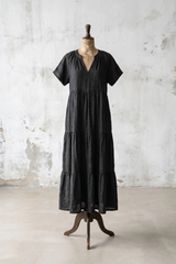 Tiered Linen Dress