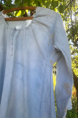 Hand-Mended Linen Chemise Circa 1900, France